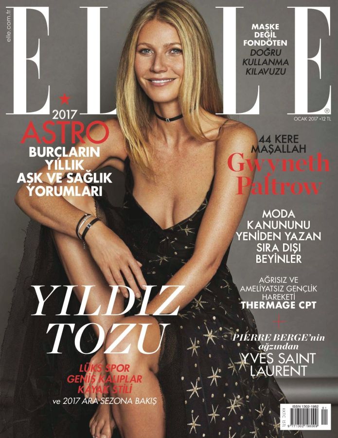 ELLE TURKEY magazine side cover  January 2017